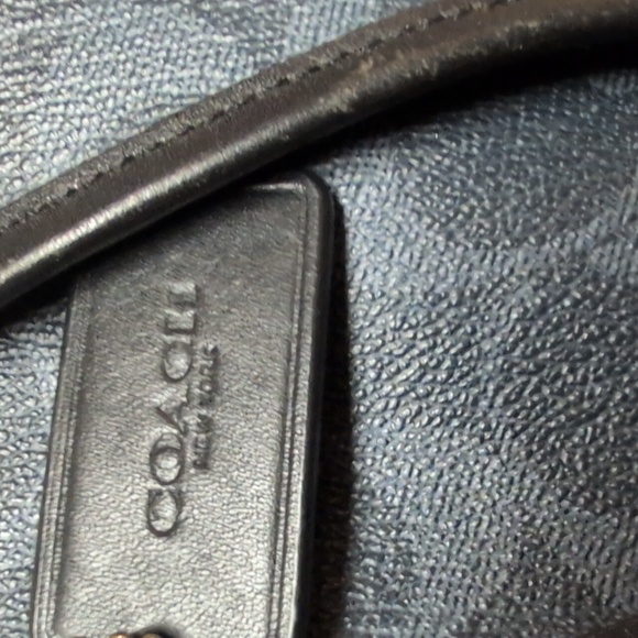 Coach Sig. Varsity Blue Leather Crossbody Bag - Picture 4 of 7